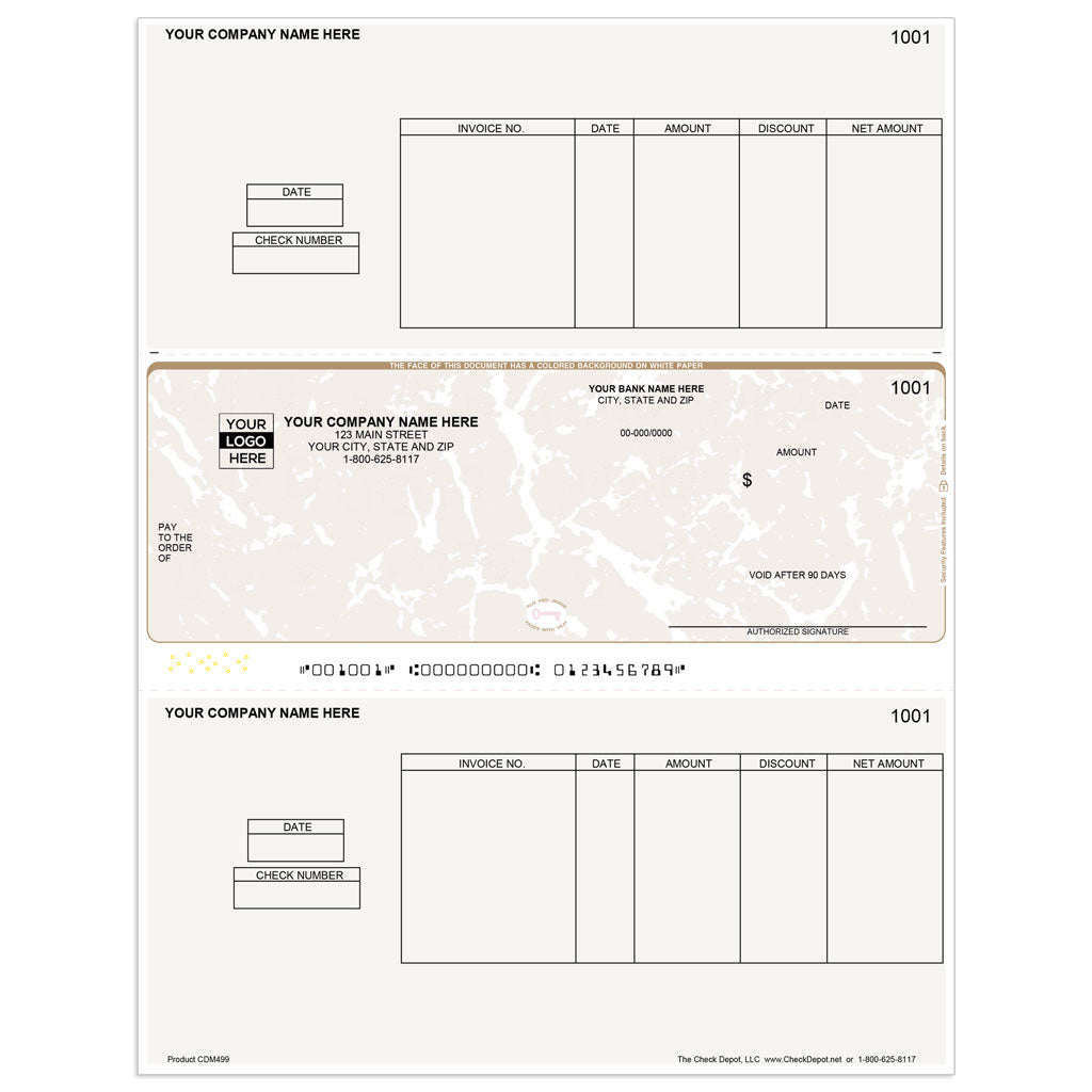 Sage 50 Classic 12-13 Accounts Payable Checks, Middle Format - Check Depot