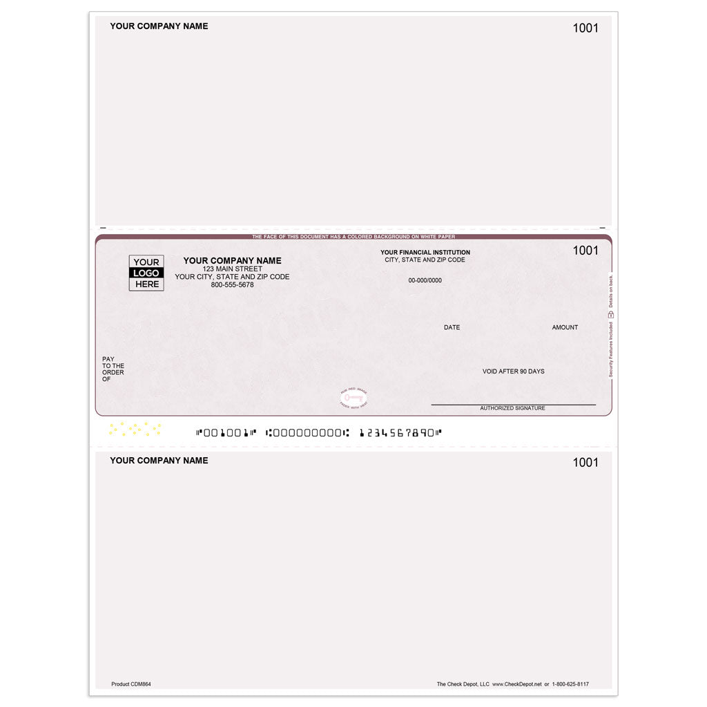 Sage BusinessWorks Multi-Purpose Checks, Middle Format - Check Depot