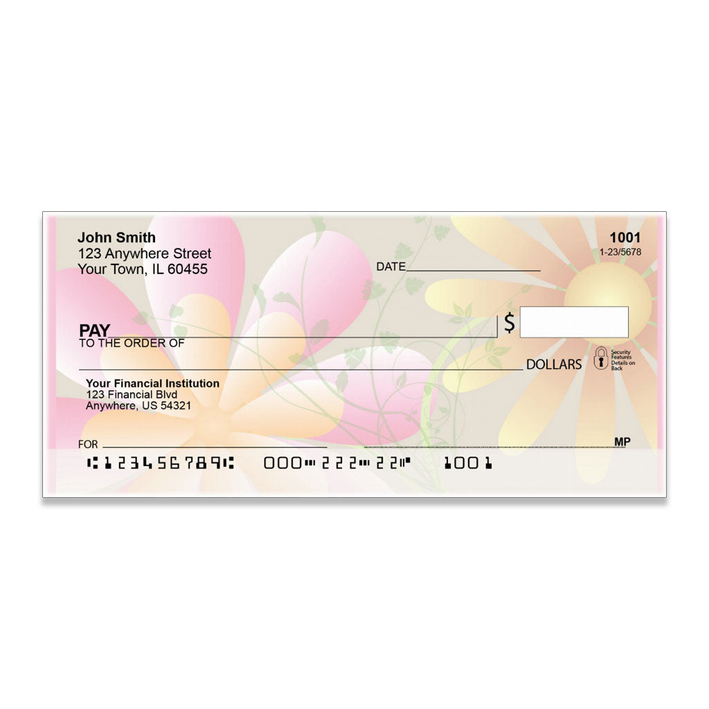 Floral Whimsy Checks - Check Depot