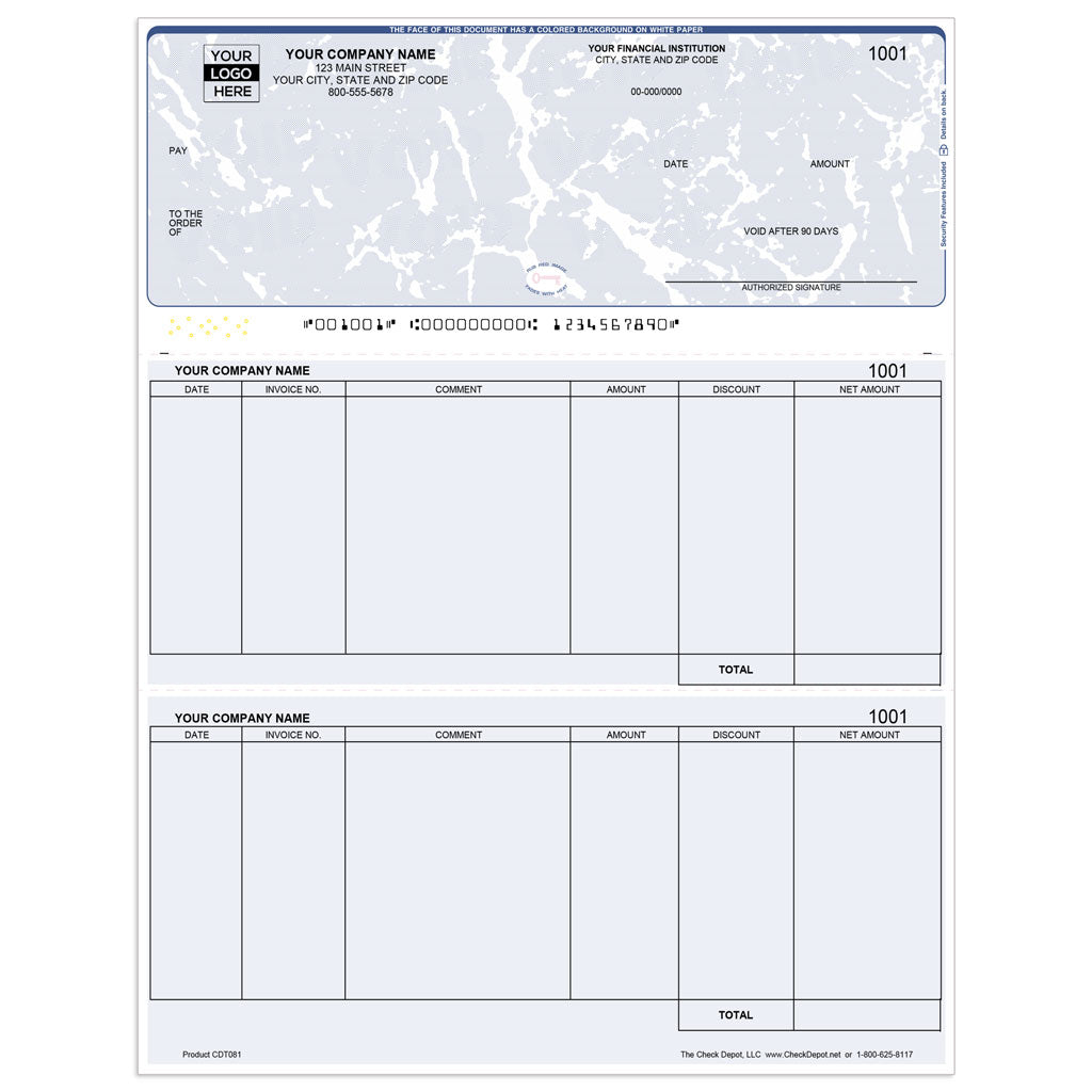 Sage 100 (MAS 90/200) Accounts Payable Checks, Top Format - Check Depot