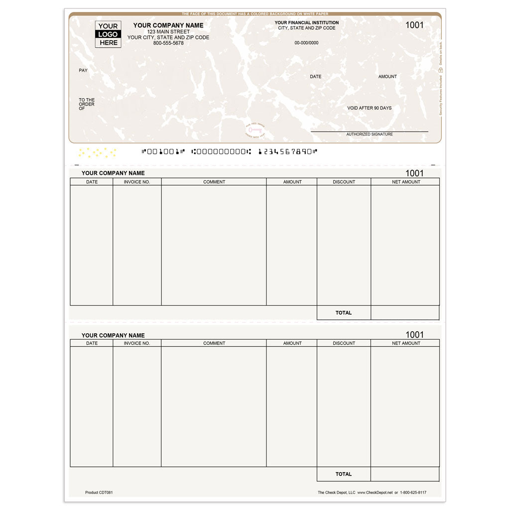 Sage 100 (MAS 90/200) Accounts Payable Checks, Top Format - Check Depot