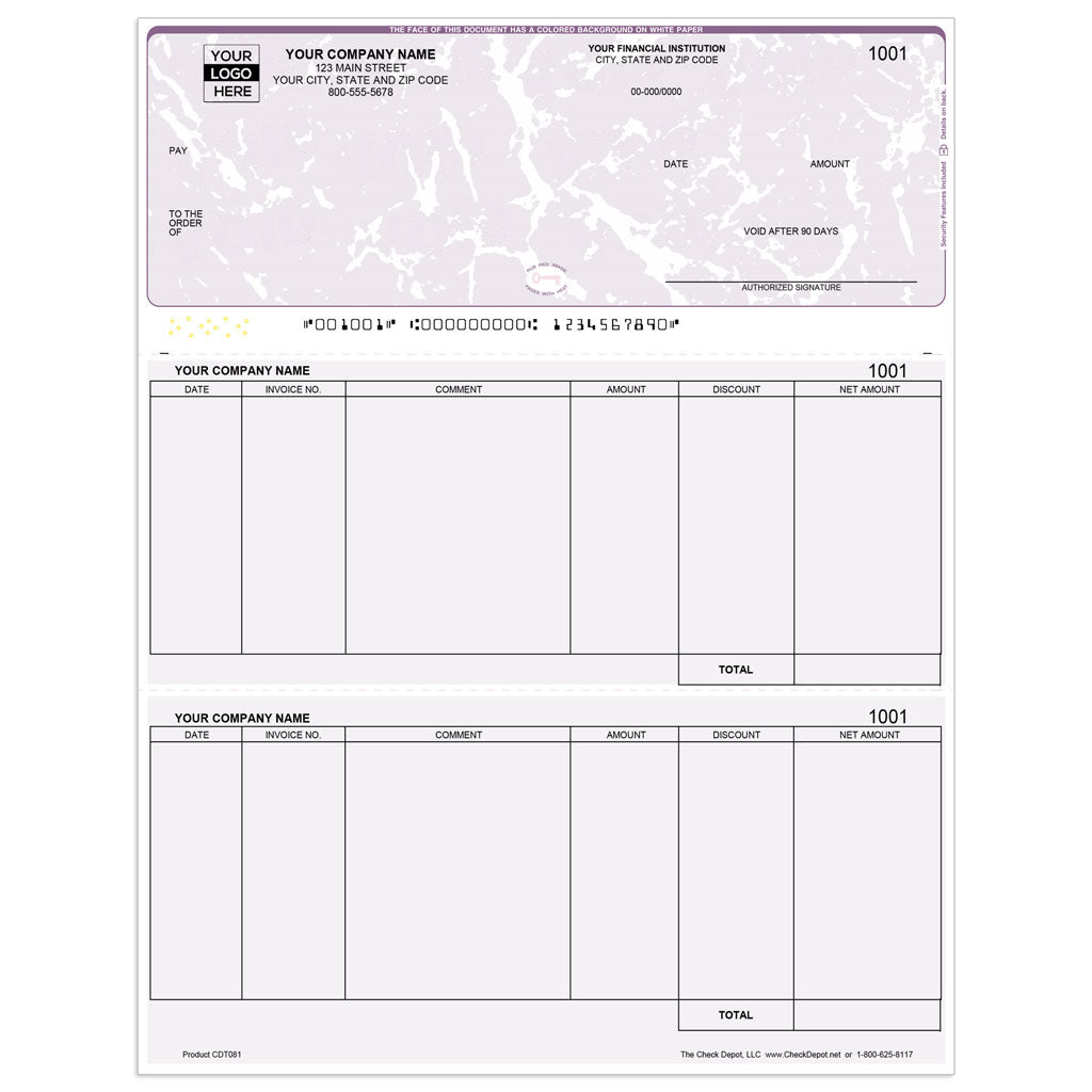Sage 100 (MAS 90/200) Accounts Payable Checks, Top Format - Check Depot