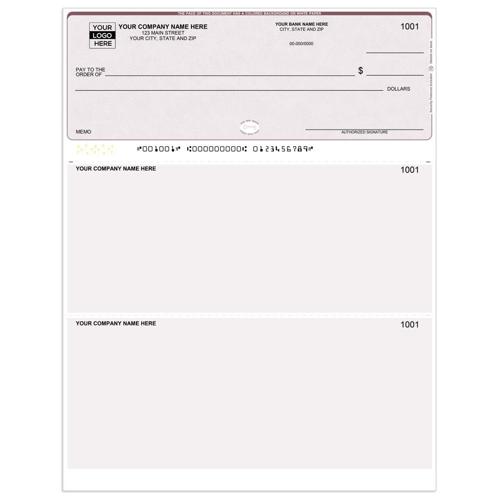 Laser Top QuickBooks Checks with Lines — Multi-Purpose - Check Depot