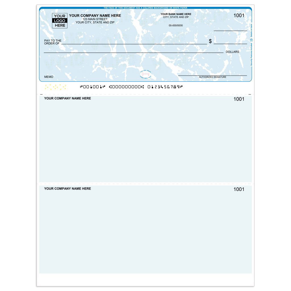 Computerized Cheques Laser Top QuickBooks Checks with Lines — Multi-Purpose - Check Depot