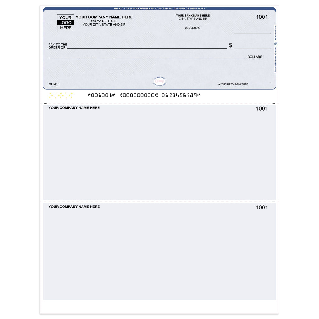 Laser Top Zoho Books Checks with Lines — Multi-Purpose - Check Depot