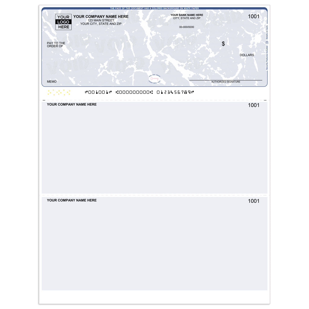 Laser Top Zoho Books Checks without Lines — Multi-Purpose - Check Depot