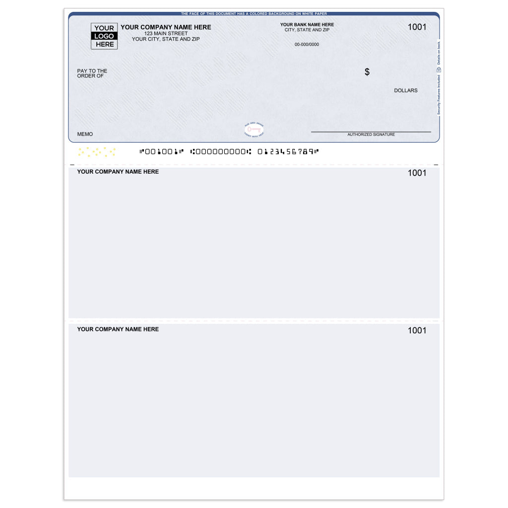 Laser Top Zoho Books Checks without Lines — Multi-Purpose - Check Depot