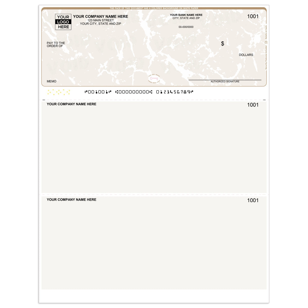 Laser Top Zoho Books Checks without Lines — Multi-Purpose - Check Depot