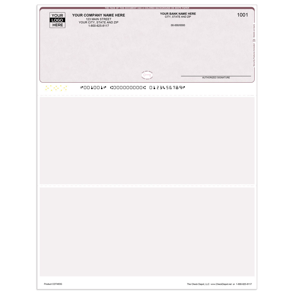 Gusto Checks | Top Format - Check Depot