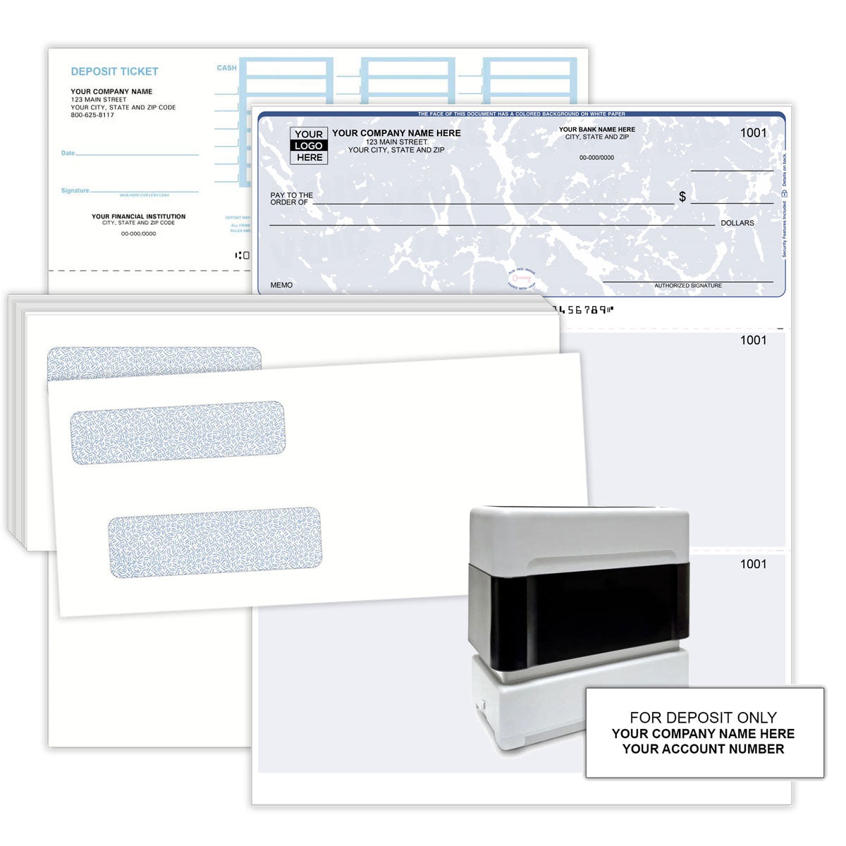 Checkmate Service Line - Laser-printed Checks, Envelopes, Deposit