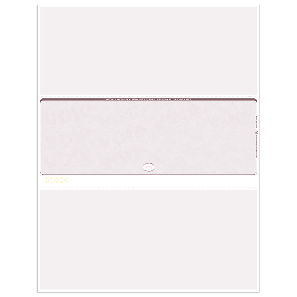 Sage Blank Business Checks, Middle Format - Check Depot