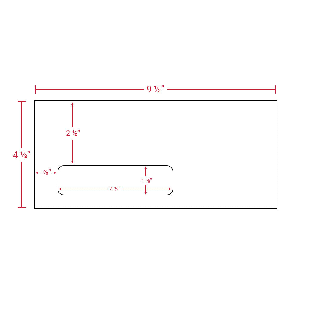 #10 Window Envelopes - Single Window, Laser-Safe