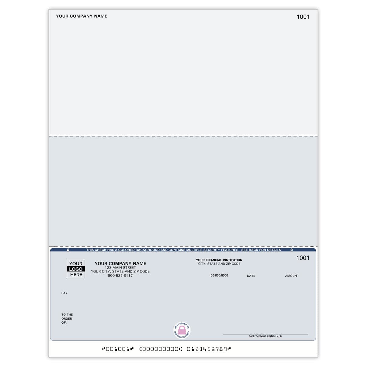 Laser Bottom Multi-Purpose Computer Checks - CDB469 - Check Depot