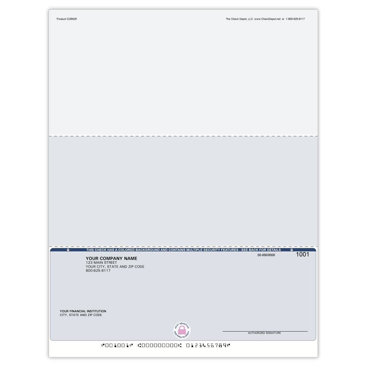 Laser Bottom Multi-Purpose Computer Checks - CDB625 - Check Depot