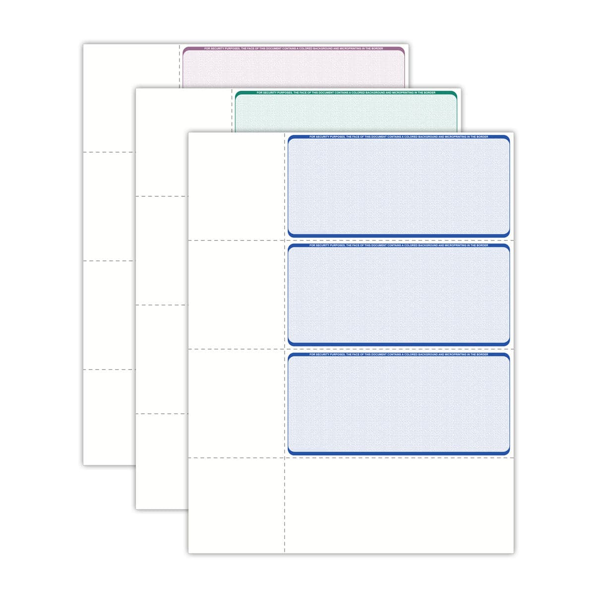 Blank Checks Wallet, 3-Per-Page Format - Check Depot