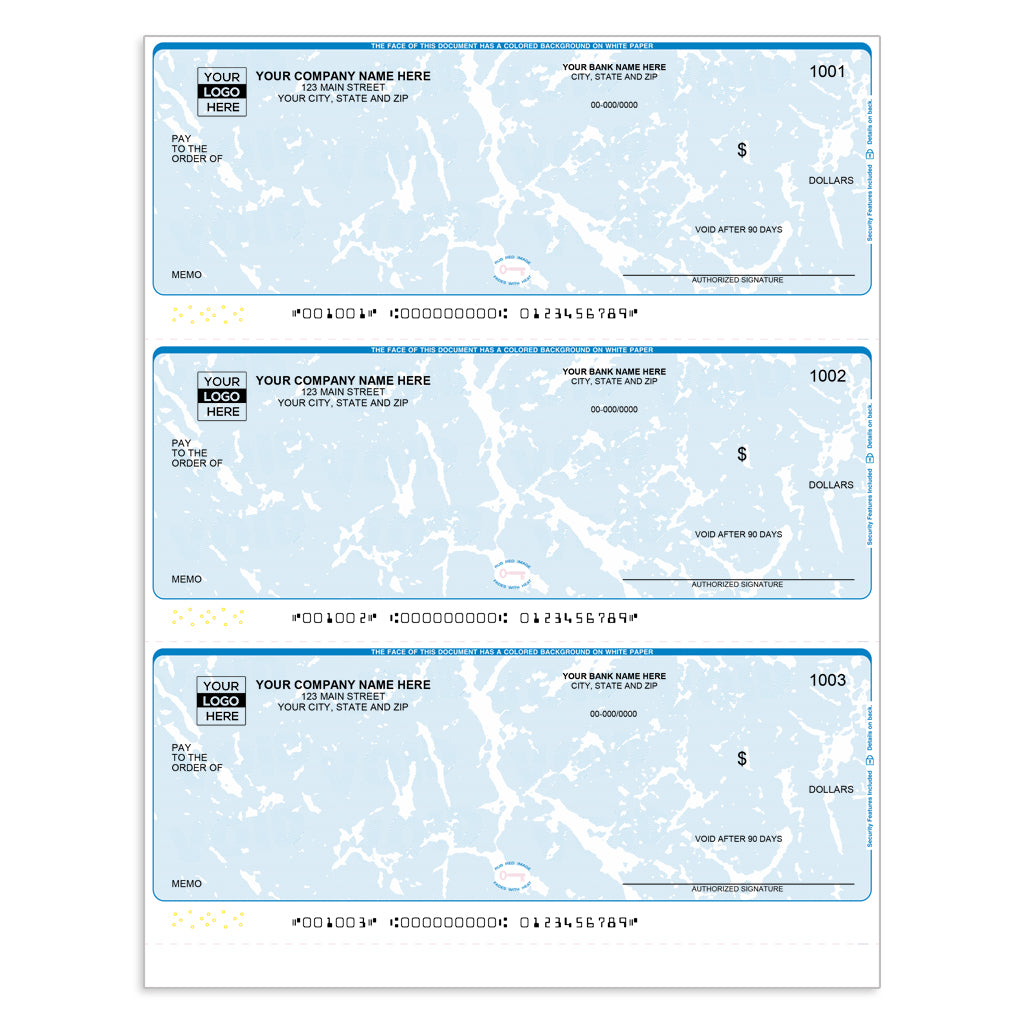 Laser 3-Per-Page Computer Checks - Check Depot