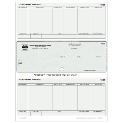 Laser Middle Accounts Payable Computer Checks - CDM337 - Check Depot