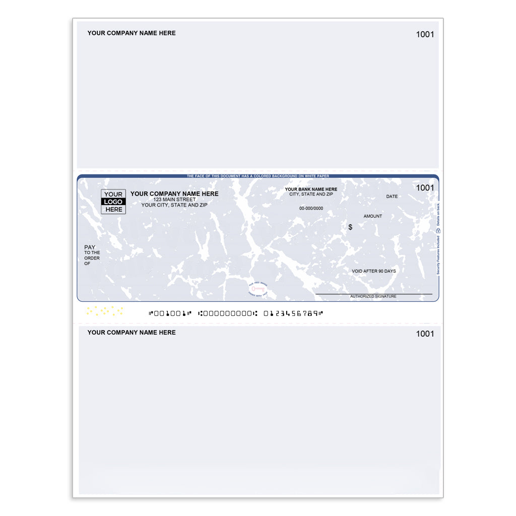 Laser Middle Accounts Payable Computer Checks - CDM359 - Check Depot