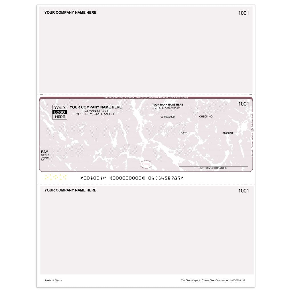 Laser Middle Multi-Purpose Computer Checks - CDM413 - Check Depot