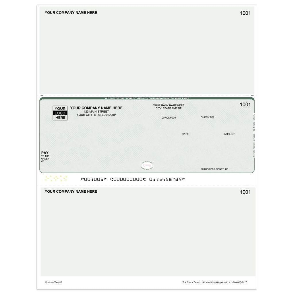 Laser Middle Multi-Purpose Computer Checks - CDM413 - Check Depot