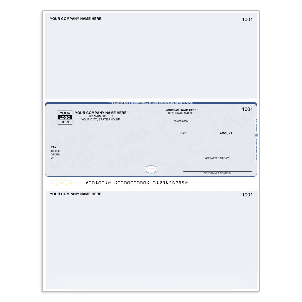 Laser Middle, Multi-Purpose Computer Checks - CDM434 - Check Depot