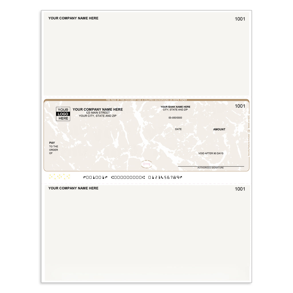 Laser Middle, Multi-Purpose Computer Checks - CDM434 - Check Depot