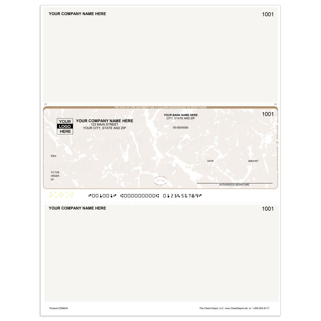 Laser Middle Multi-Purpose Computer Checks - CDM445 - Check Depot