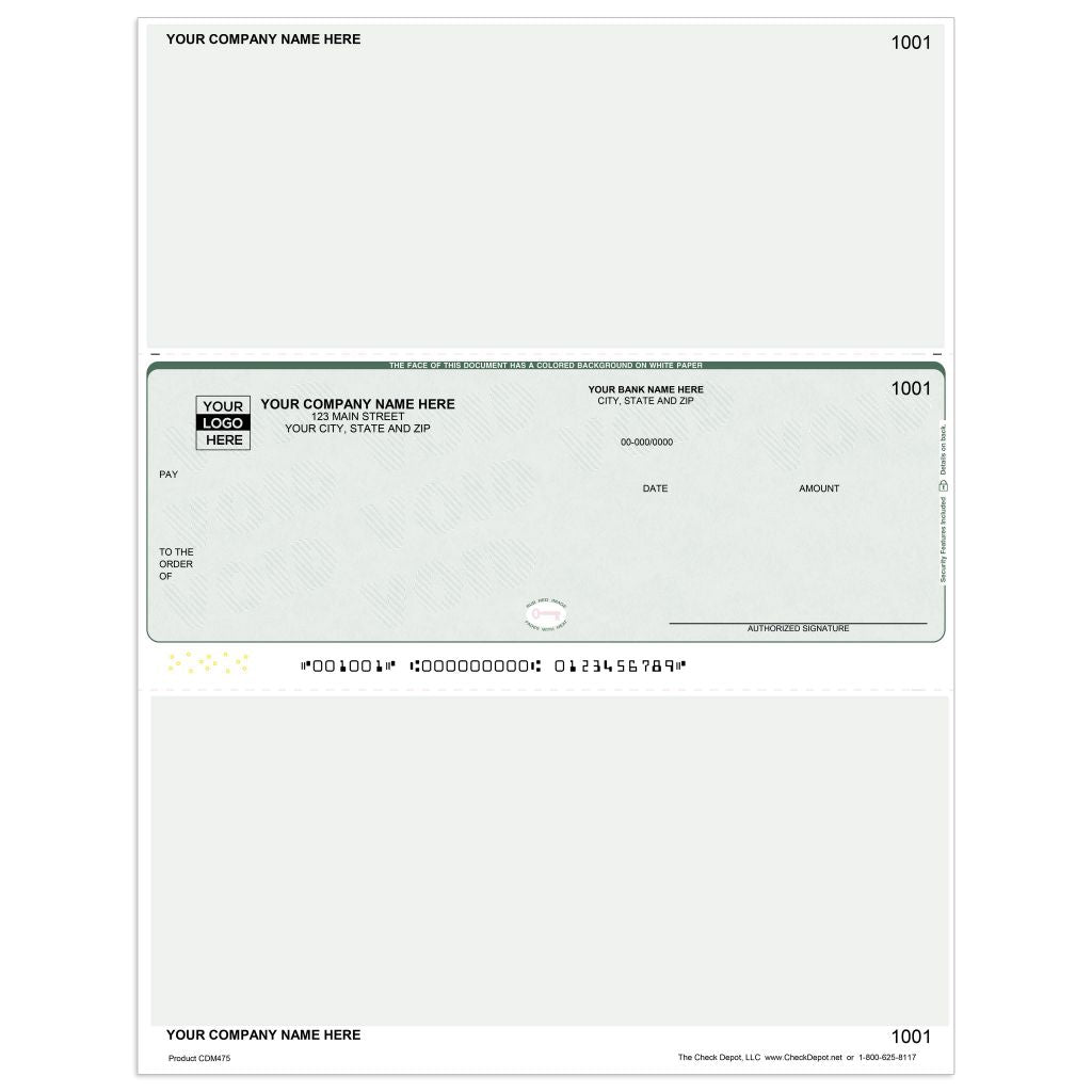 Laser Middle Multi-Purpose Computer Checks - CDM475 - Check Depot