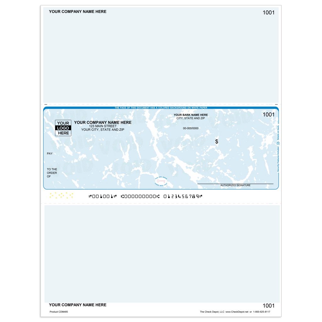 Laser Middle Multi-Purpose Computer Checks - CDM485 - Check Depot