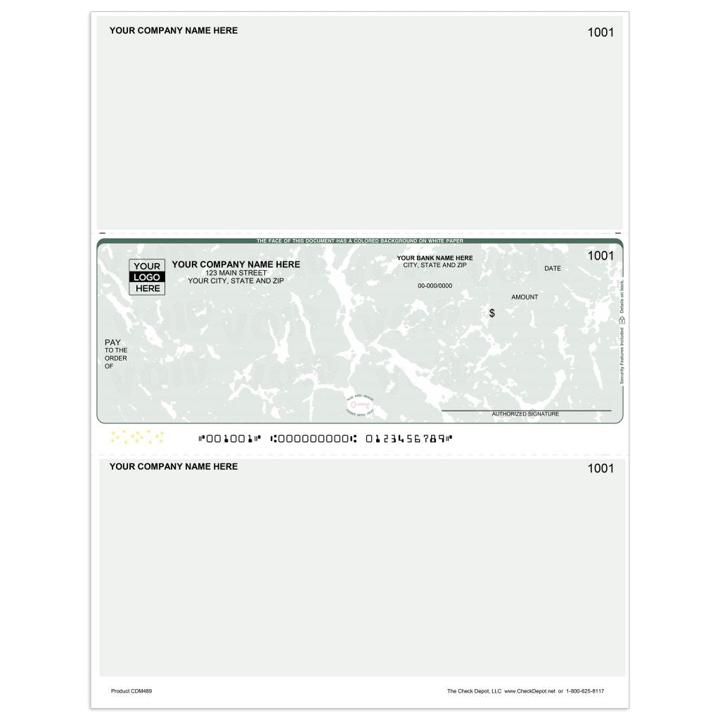 Middle Multi-Purpose Laser Computer Checks - CDM489 - Check Depot