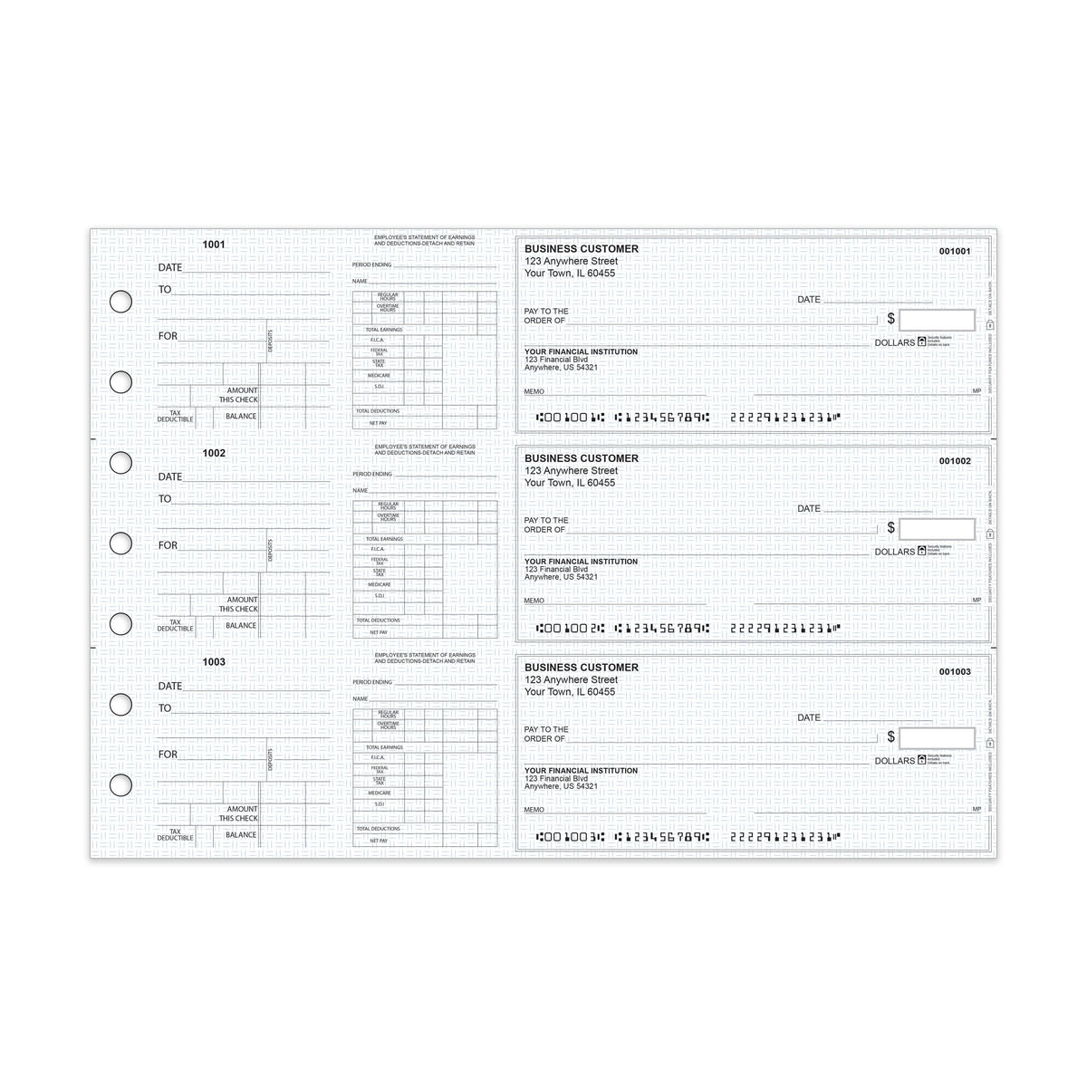 Reorder Manual Checks - Check Depot