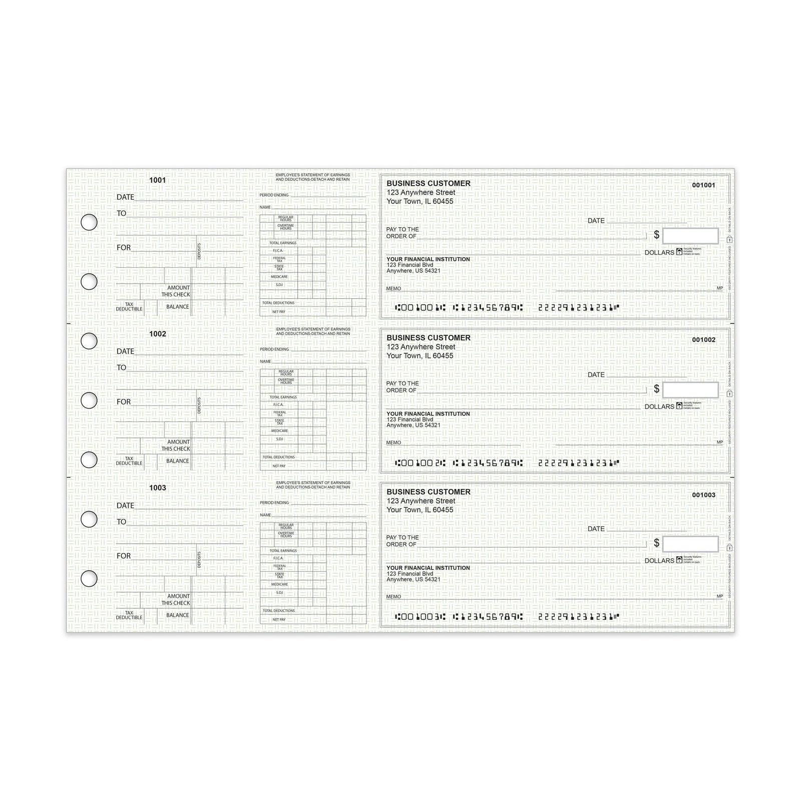 Reorder Manual Checks - Check Depot