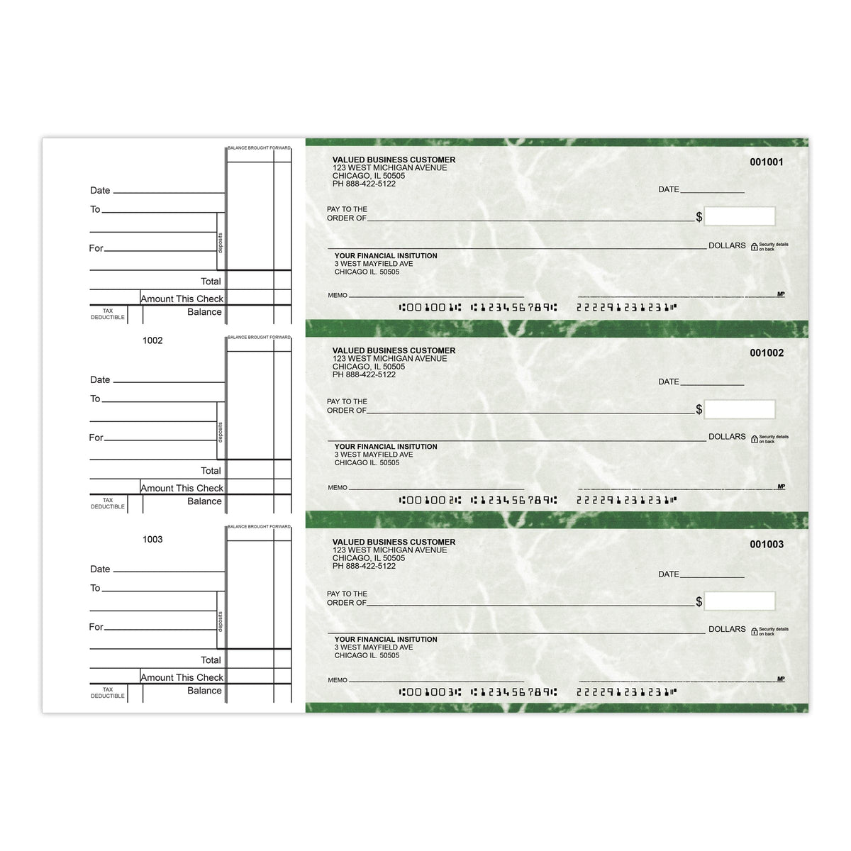 Reorder Manual Checks - Check Depot