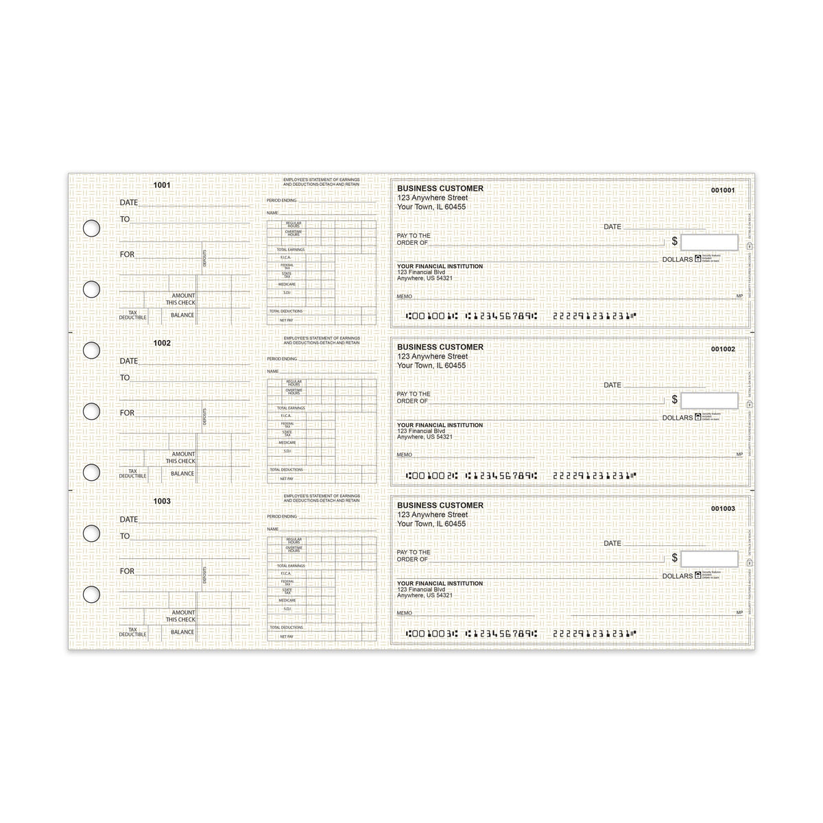 Reorder Manual Checks - Check Depot