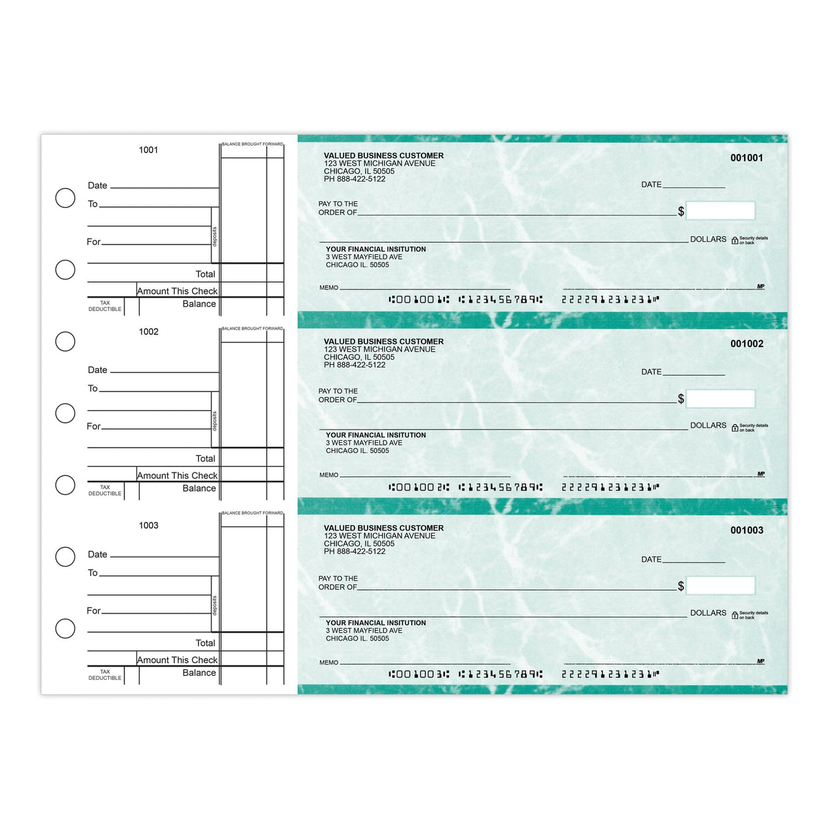 Reorder Manual Checks - Check Depot