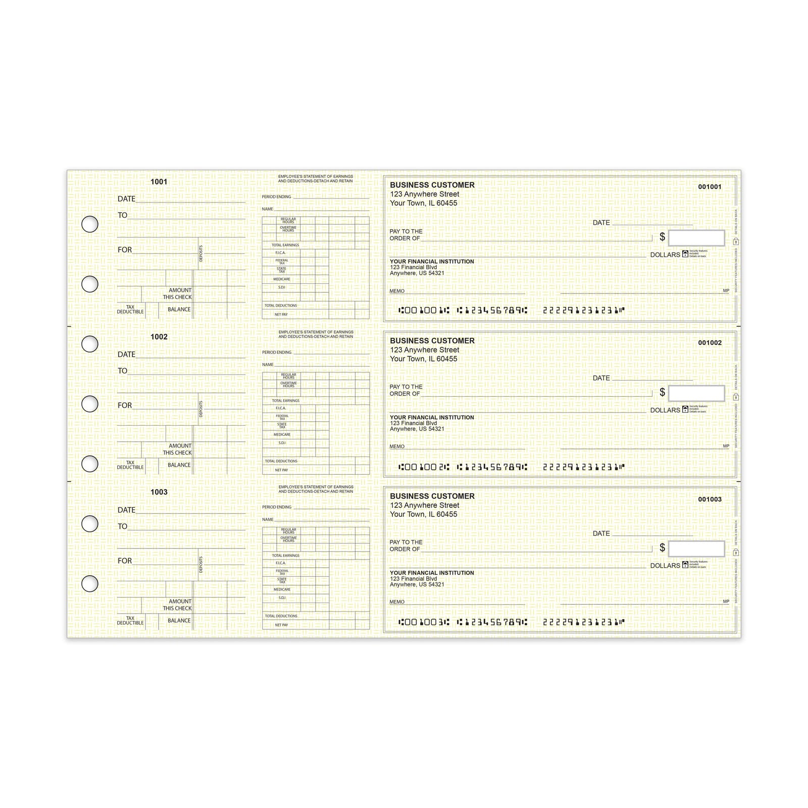 Reorder Manual Checks - Check Depot