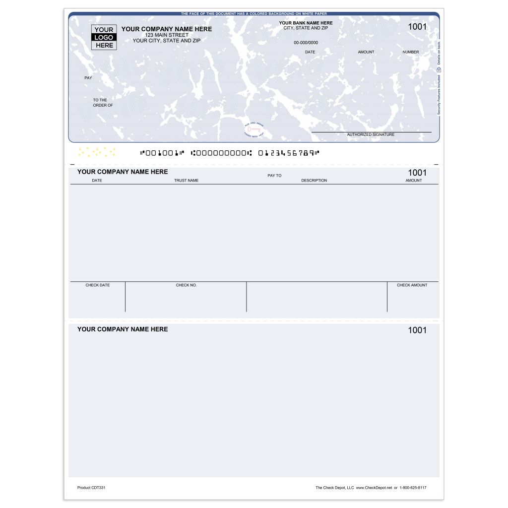 Laser Top Accounts Payable Computer Checks - CDT331 - Check Depot