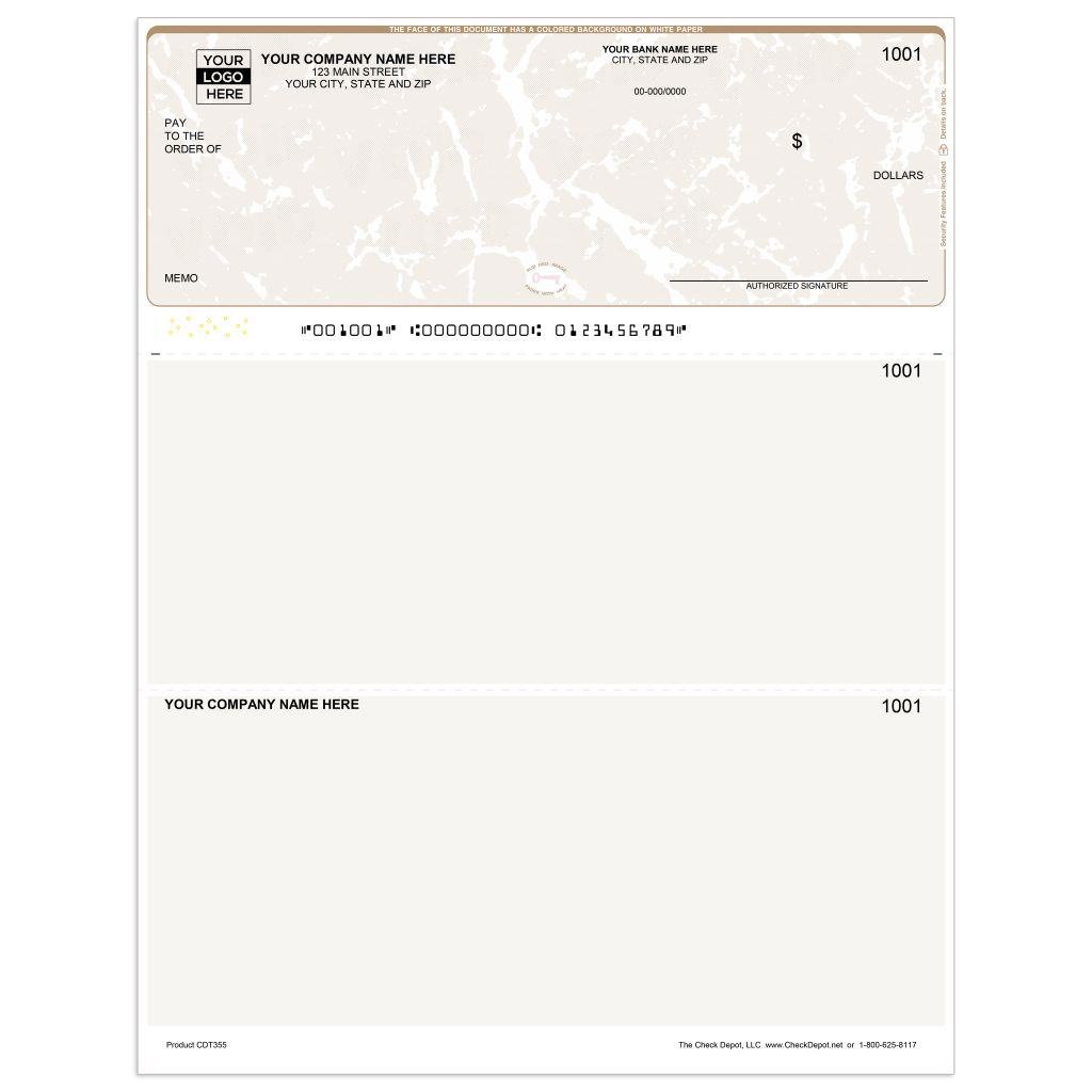 Laser Top Multi-Purpose Computer Checks - CDT355 - Check Depot