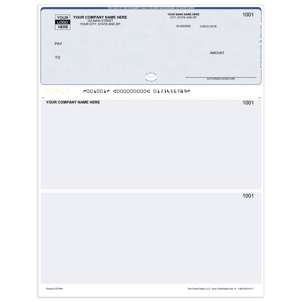 Laser Top Multi-Purpose Computer Checks - CDT484 - Check Depot