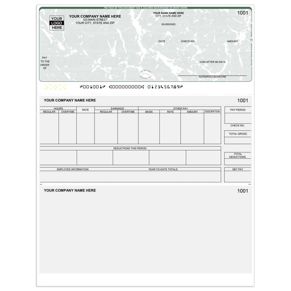 Laser Top Payroll Checks - CDT691 - Check Depot