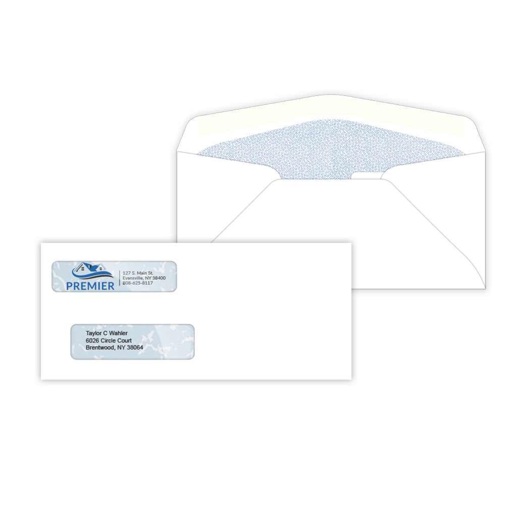 100 - Self-Seal, Double Window Envelopes - Check Depot